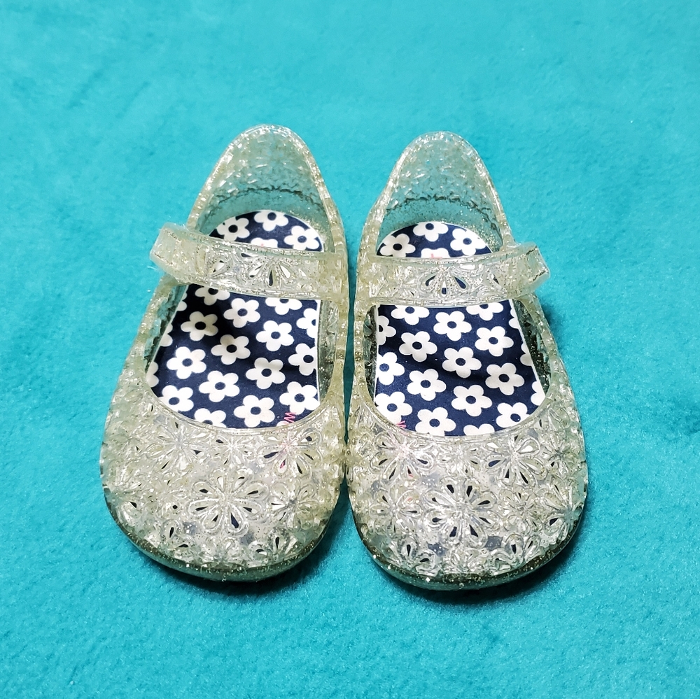Toddler Gold Jelly Flats